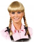Hochwertige Zopfperücke Lena,  mittelblond