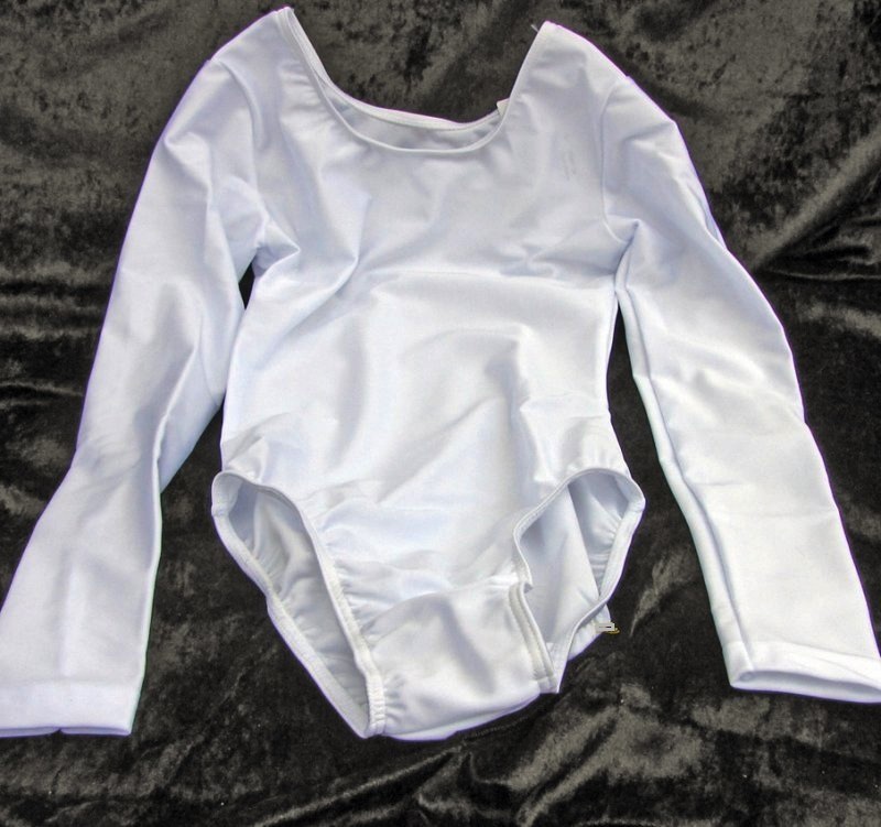 Kinder Uniform-Body mit langem Arm, Lycra elastisch