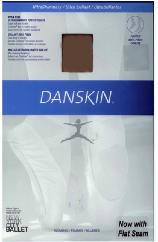 DANSKIN 1331 Strumpfhose ultra Shimmery Farbe Toast