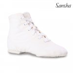 Tanzstiefel aus Leinen JB3 Sansha, Farbe Weiß