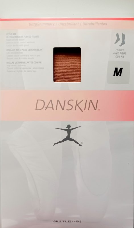 DANSKIN 331 Strumpfhose ultra Shimmery Farbe Toast