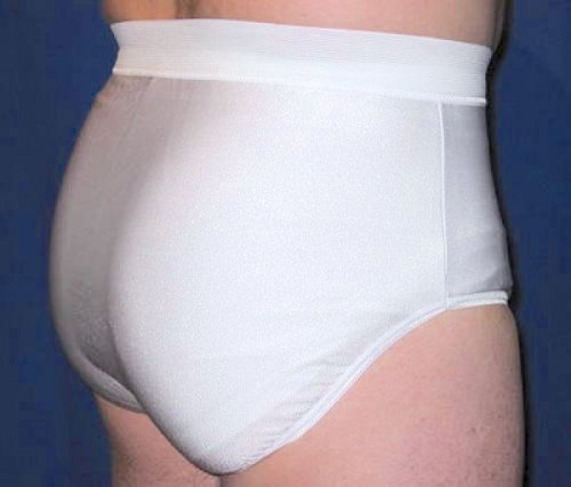 Herren-Tanz-Slip aus Stretchsatin in weiß, rot oder schwarz