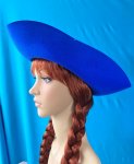 Gardehut Dreispitz Rohling, Royalblau